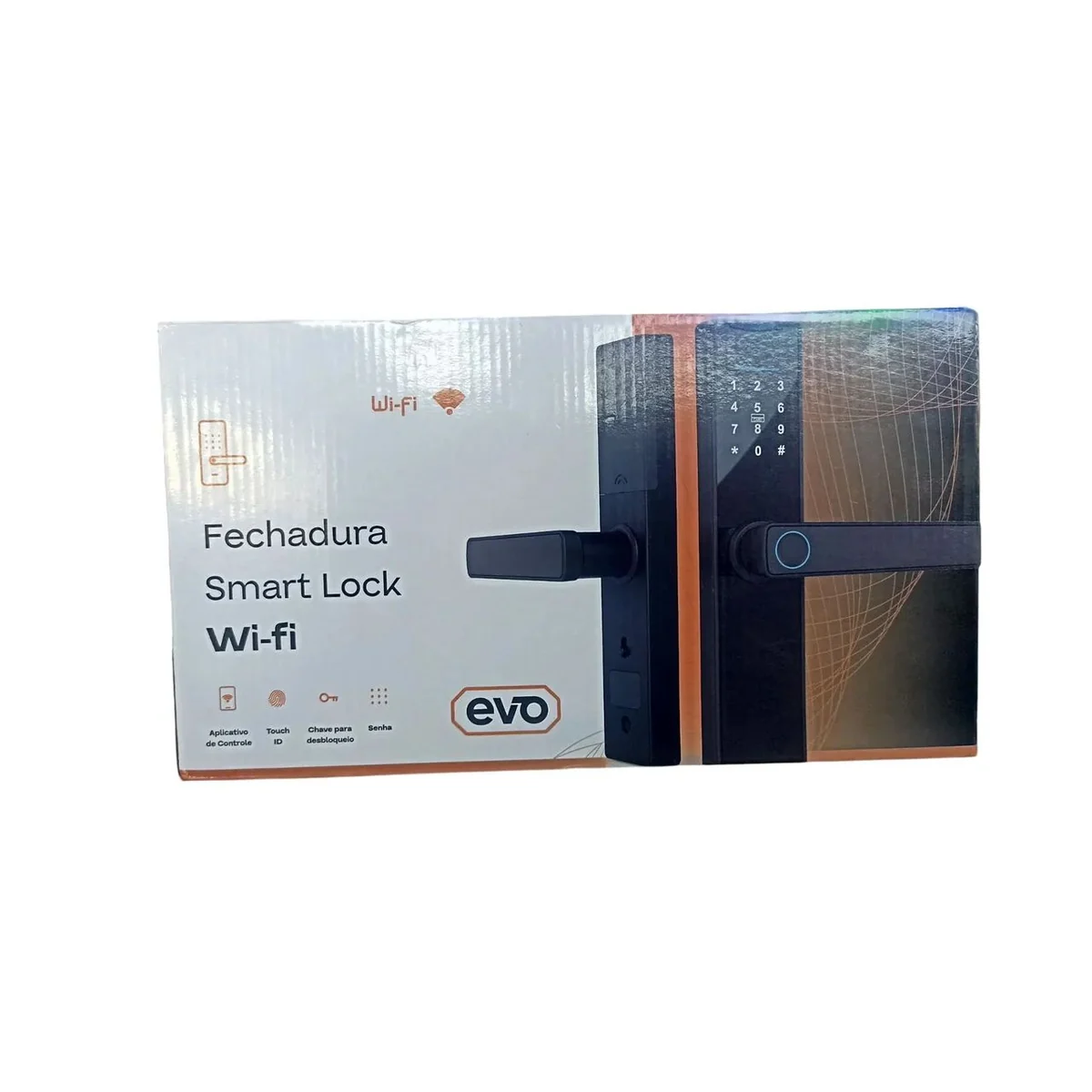 Fechadura Digital Evo Smart Lock Embutir Wi-